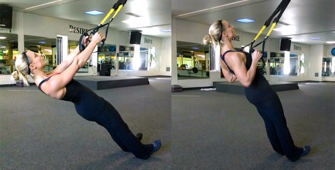 تمرین High to Low Row